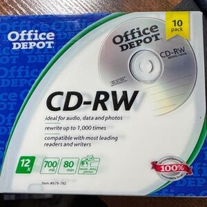 CD-RW 10-Pack - Silver